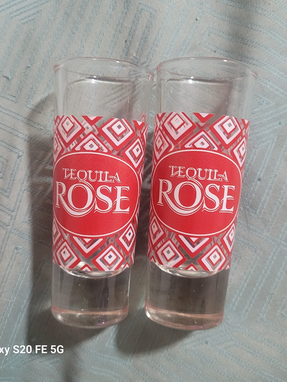 Tequila Rose Red Branded Shot Glasses - Set of 2